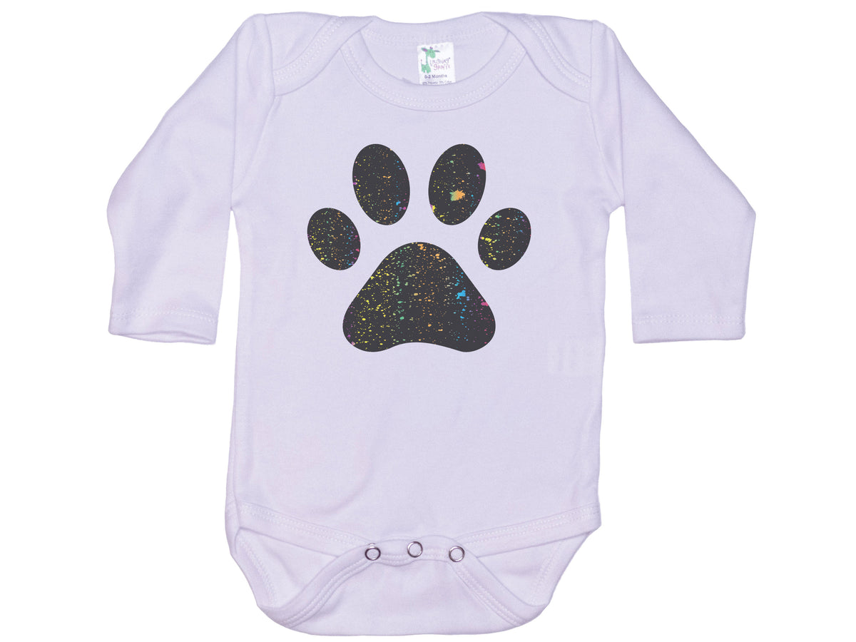 Neon Dog Footprint Onesie®