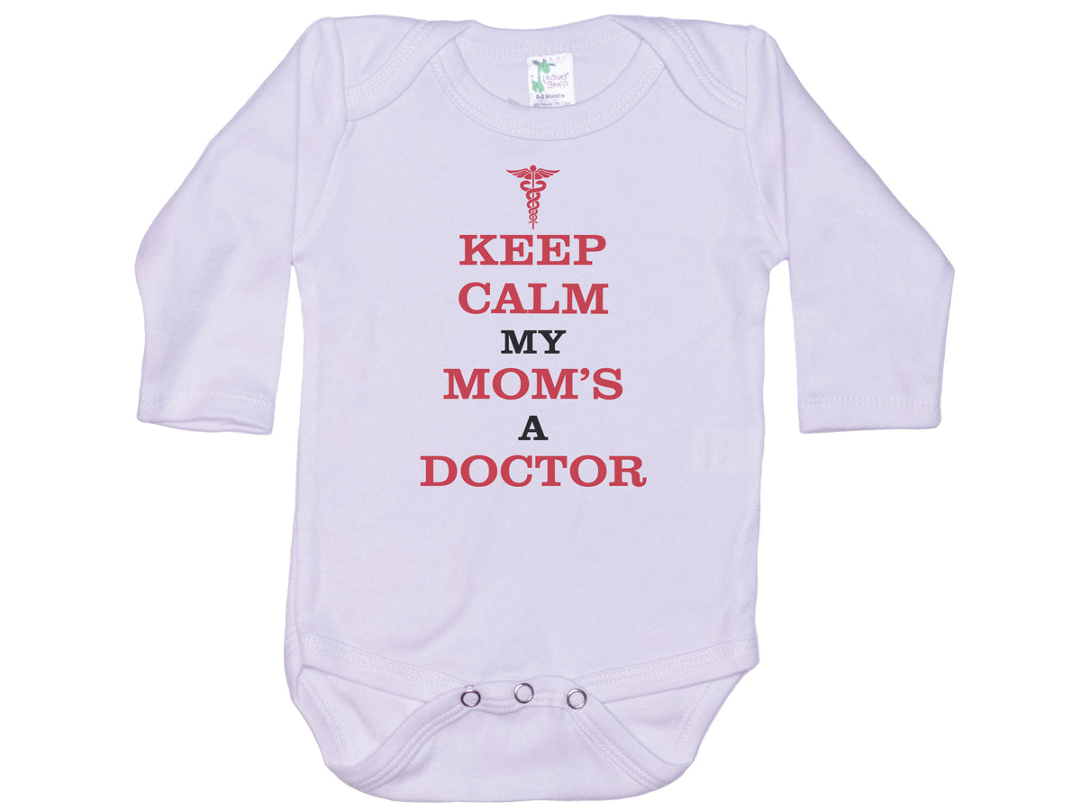 Keep Calm My Mom's A Doctor Onesie®