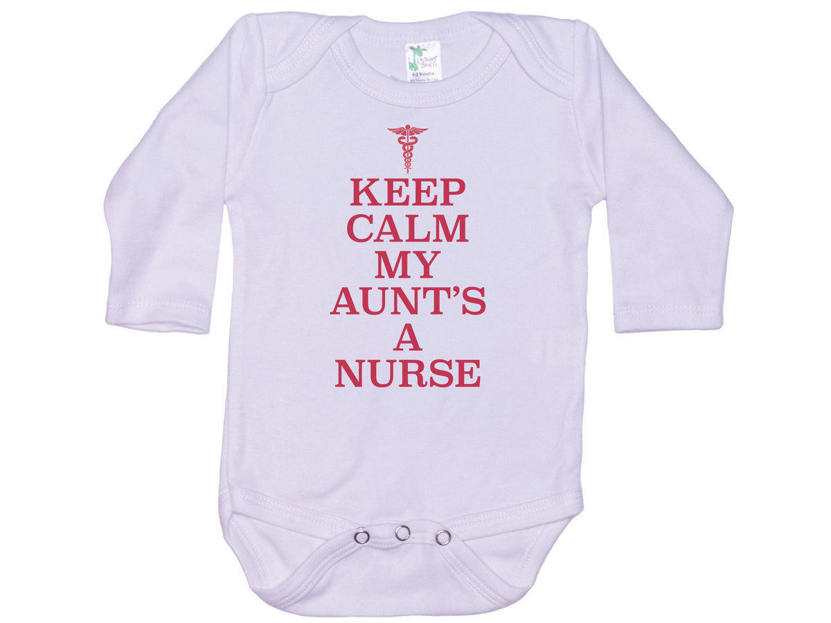 Keep Calm My Aunt's A Nurse Onesie®