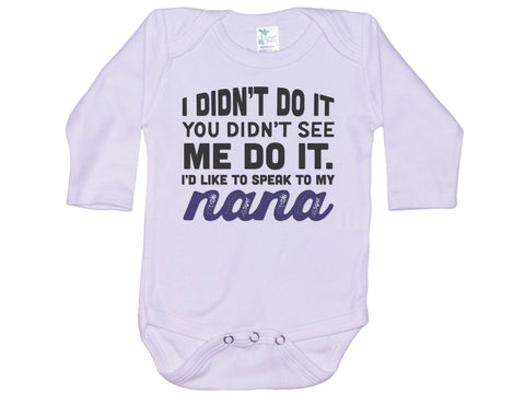 Speak To My Nana Onesie®
