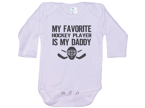 My Favorite Hockey Player Is My Daddy Onesie