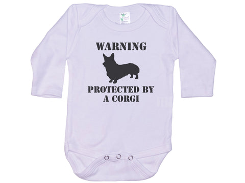 Warning Protected By A Corgi Onesie®