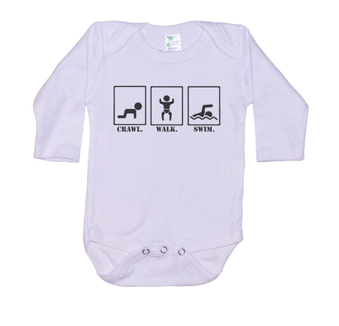 Crawl Walk Swim Onesie®