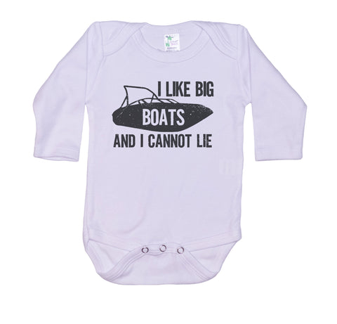 I Like Big Boats And I Cannot Lie Onesie®
