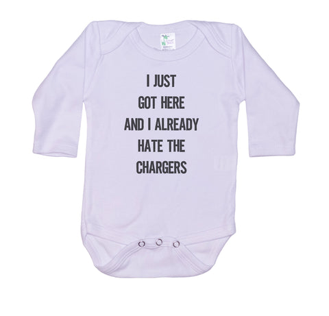 I Just Got Here And I Already Hate The Chargers Onesie®