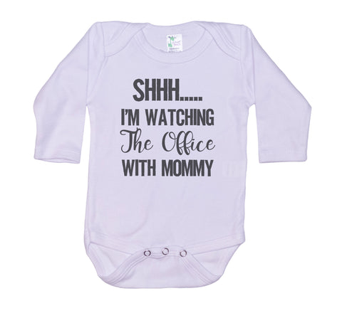 Shh I'm Watching The Office With Mommy Onesie®