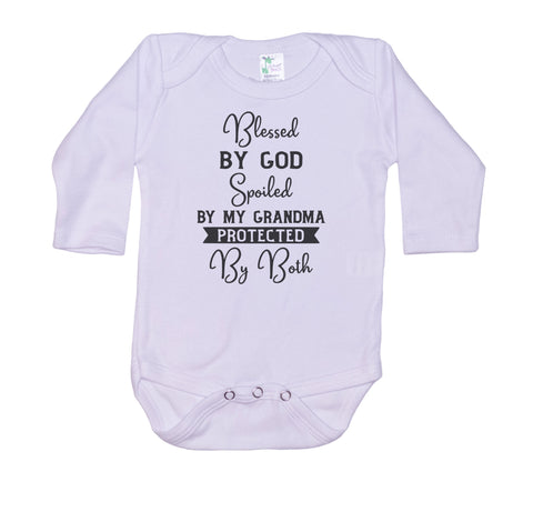 Blessed By God Spoiled By Grandma Onesie®