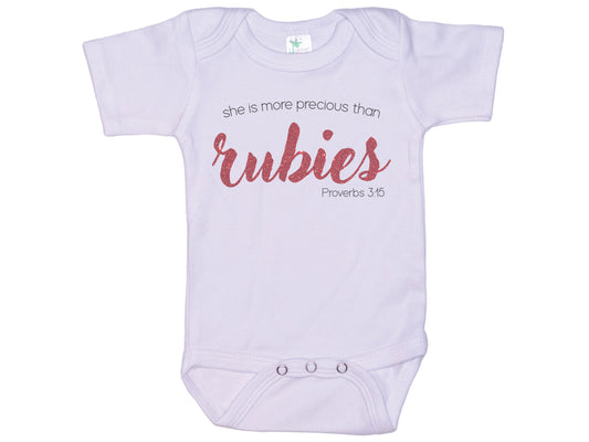 She Is More Precious Than Rubies Onesie®