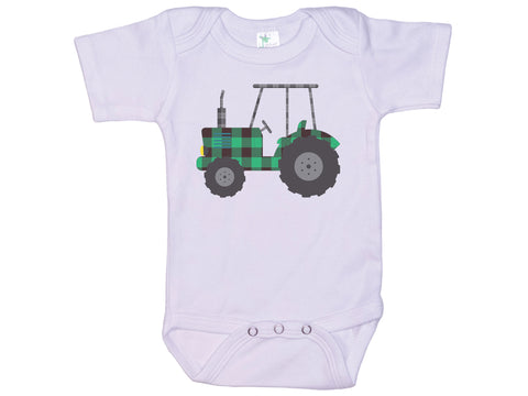 Plaid Tractor Onesie®