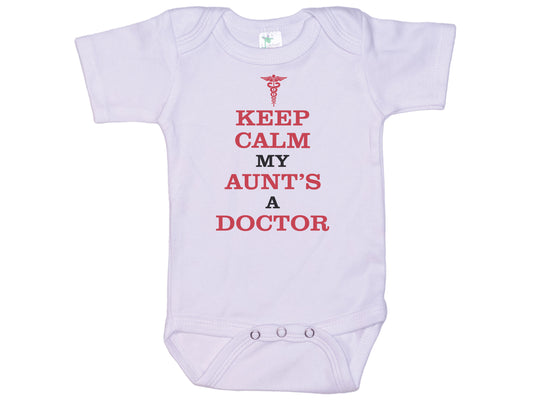 Keep Calm My Aunt's A Doctor Onesie®