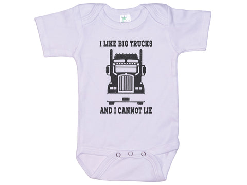 I Like Big Trucks And I Cannot Lie Onesie®