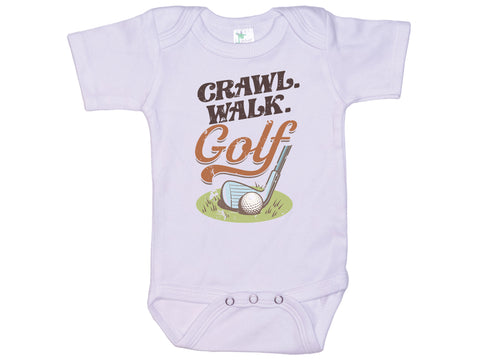 Crawl Walk Golf Onesie