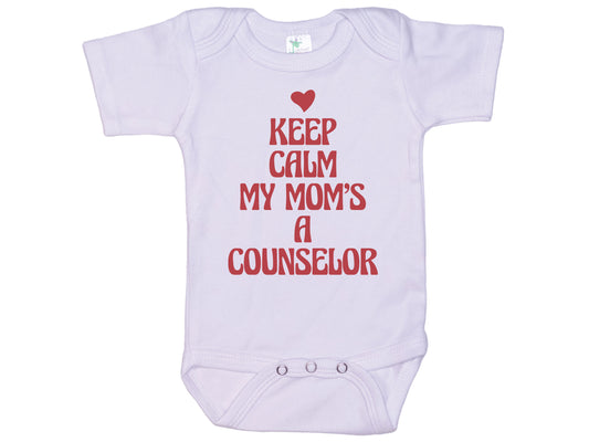 Keep Calm My Mom's A Counselor Onesie®