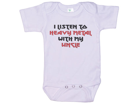I Listen To Heavy Metal With My Uncle Onesie®