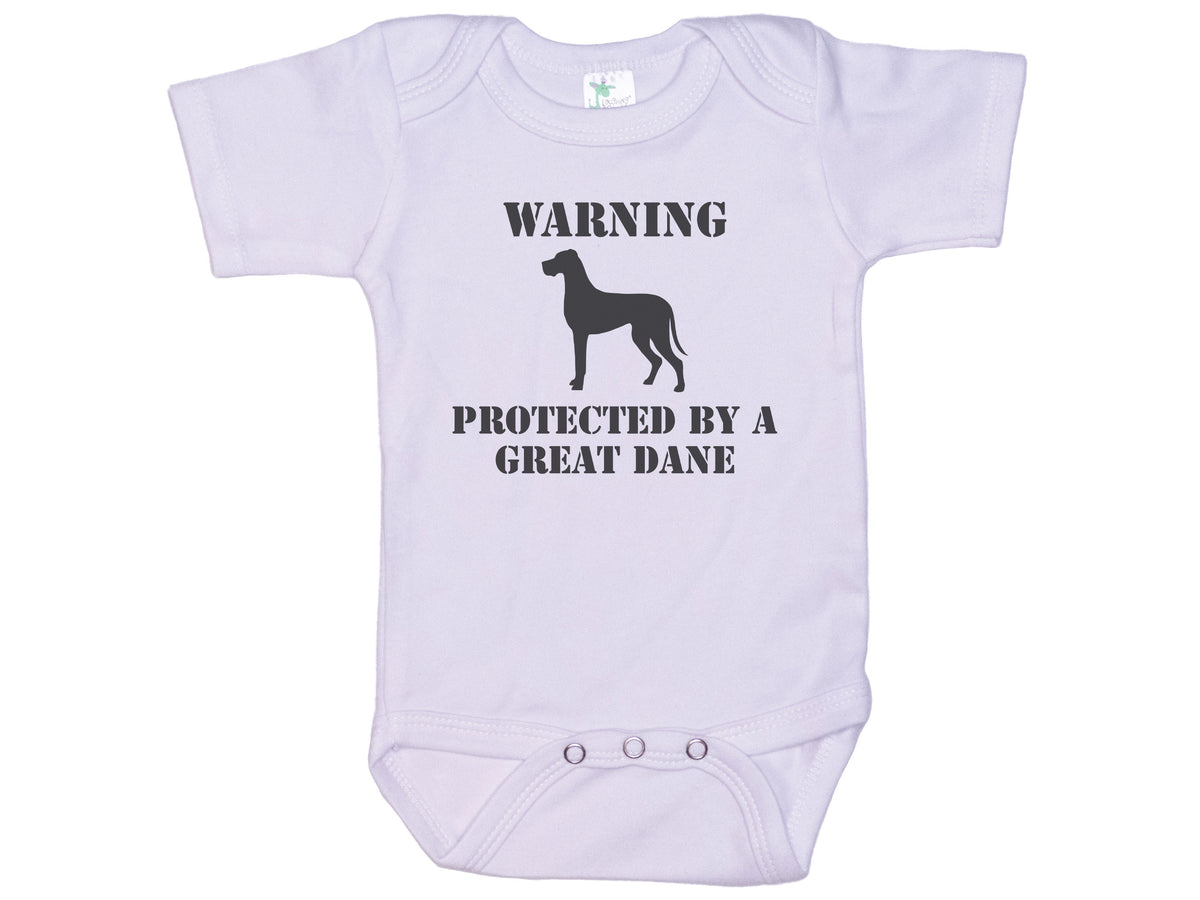 Warning Protected By Great Dane Onesie®