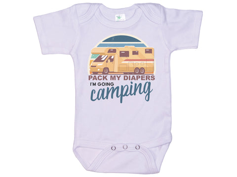 Pack My Diapers I'm Going Camping Onesie®