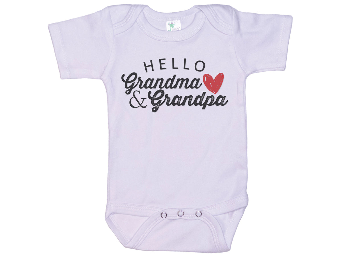 Hello Grandma And Grandpa Onesie®
