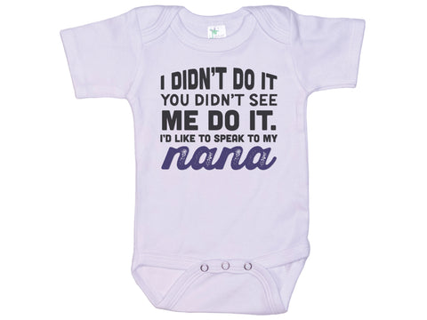 Speak To My Nana Onesie®