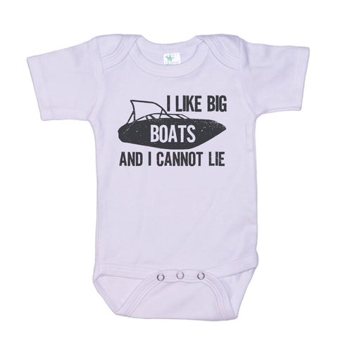 I Like Big Boats And I Cannot Lie Onesie®