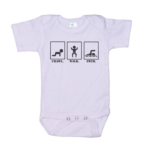 Crawl Walk Swim Onesie®
