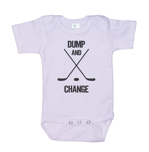 Dump And Change Baby Raglan Onesie