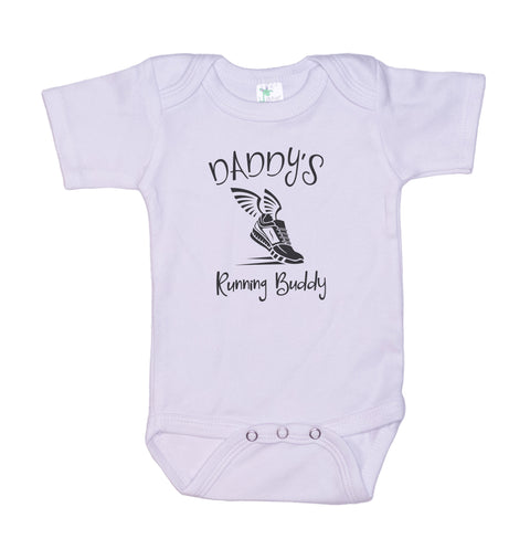 Daddy's Running Buddy Baby Onesie
