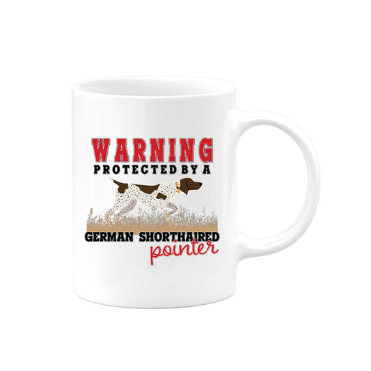 Warning Protected By A German Shorthaired Pointer Mug