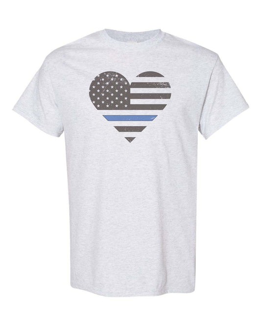Police Heart Unisex Adult Shirt