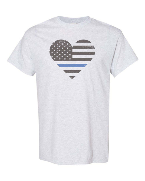 Police Heart Unisex Adult Shirt