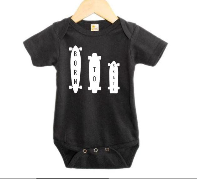 Born To Skate Baby Onesie