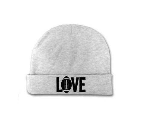Love Football Baby Beanie