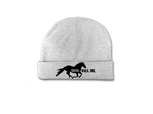 Crawl Walk Ride Baby Beanie
