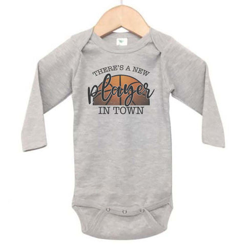 There's A New Player In Town (Basketball) Baby Onesie