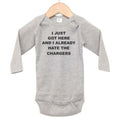 I Just Got Here And I Already Hate The Chargers Baby Onesie