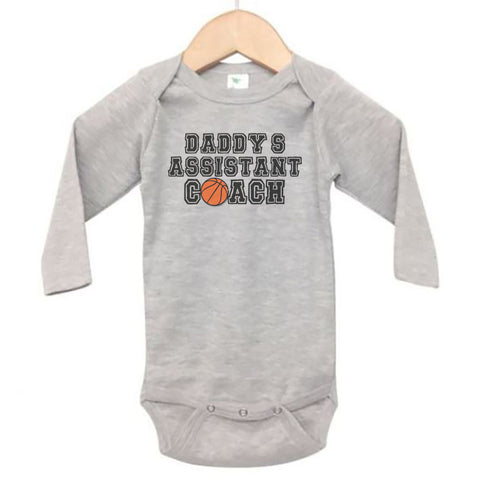 Daddy's Assistant Coach (Basketball) Baby Onesie