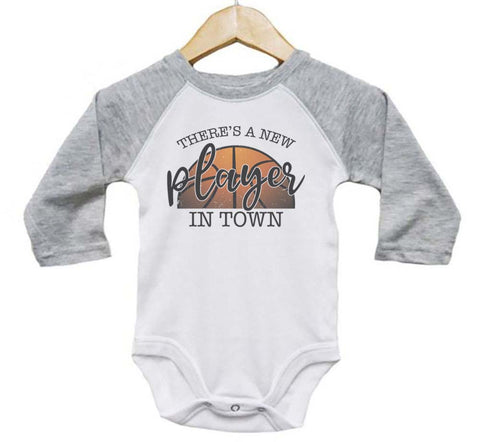 There's A New Player In Town (Basketball) Baby Onesie