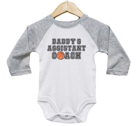 Daddy's Assistant Coach (Basketball) Baby Onesie