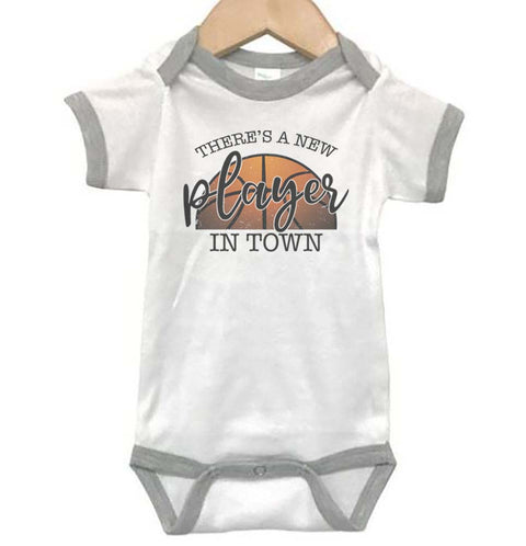 There's A New Player In Town (Basketball) Baby Onesie