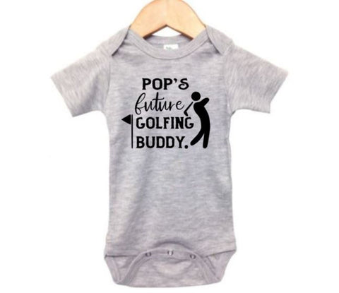 Pop's Future Golfing Buddy Baby Onesie