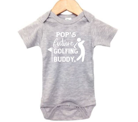 Pop's Future Golfing Buddy Baby Onesie