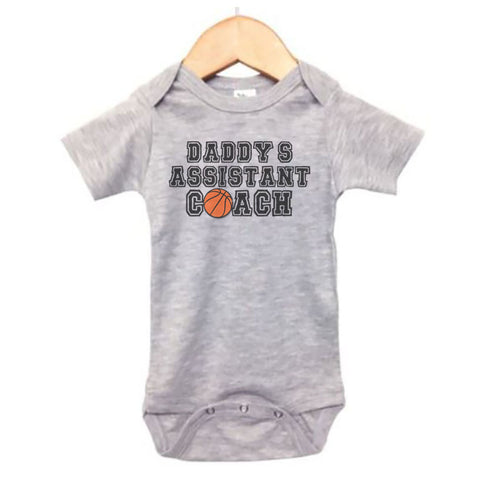 Daddy's Assistant Coach (Basketball) Baby Onesie