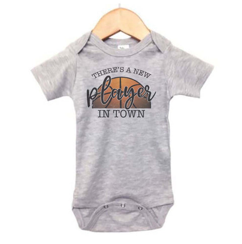 There's A New Player In Town (Basketball) Baby Onesie