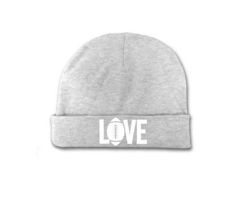 Love Football Baby Beanie
