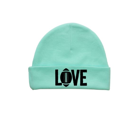 Love Football Baby Beanie