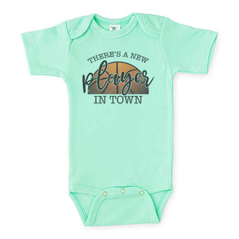 There's A New Player In Town (Basketball) Baby Onesie