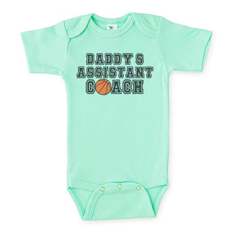Daddy's Assistant Coach (Basketball) Baby Onesie