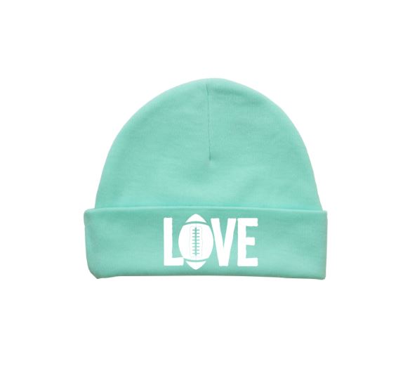 Love Football Baby Beanie