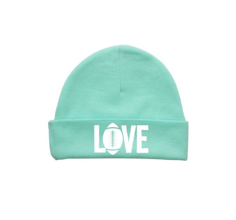 Love Football Baby Beanie