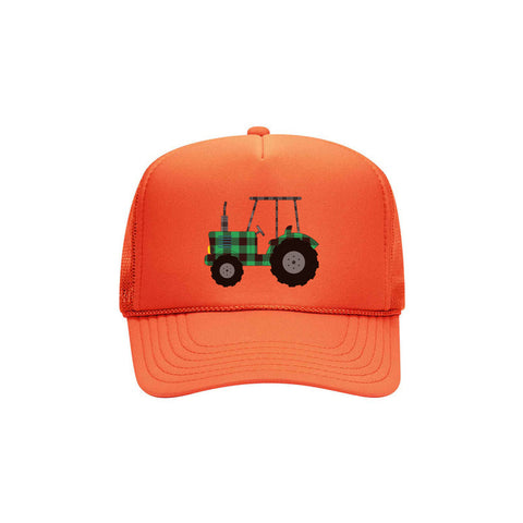 Plaid Tractor Hat