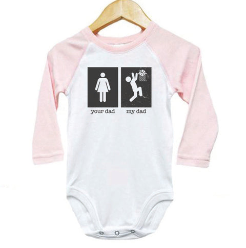 Your Dad My Dad (Basketball) Baby Onesie